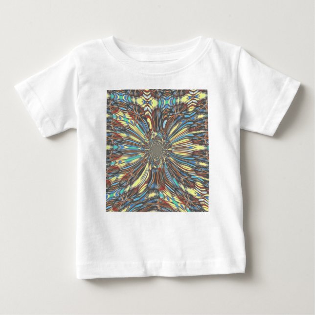 Camiseta Para Bebê Design óptico Pop de arte urbana africana Edgy (Frente)