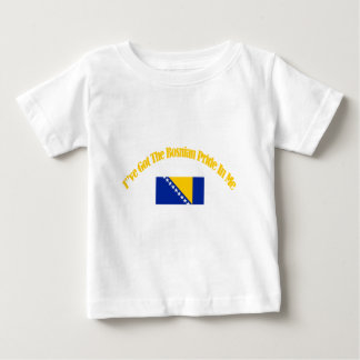 Camiseta Para Bebê design patriótico bosniano da bandeira