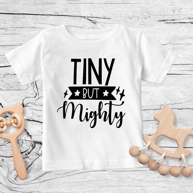 Camiseta Para Bebê Design Pequeno Mas Poderoso (Criador carregado)