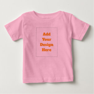 Camiseta Para Bebê Design Personalizado Adicionar Foto ou Texto