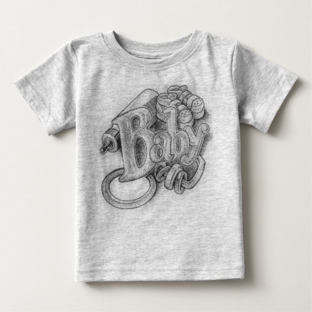 Camiseta Para Bebê Design Personalizado - Bebê (Frente)