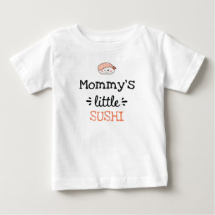 Camiseta Para Bebê Design Personalizado Pequeno Sushi [de Qualquer