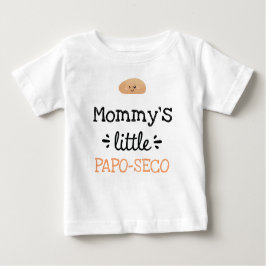 Camiseta Para Bebê Design personalizado [qualquer texto] Pequeno Papo
