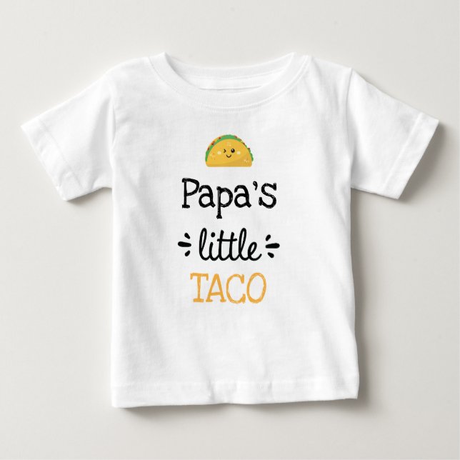 Camiseta Para Bebê Design personalizado | [Qualquer texto] Pequeno Ta (Frente)