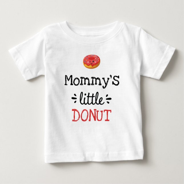 Camiseta Para Bebê Design personalizado | [Qualquer texto] Rosquinha  (Frente)