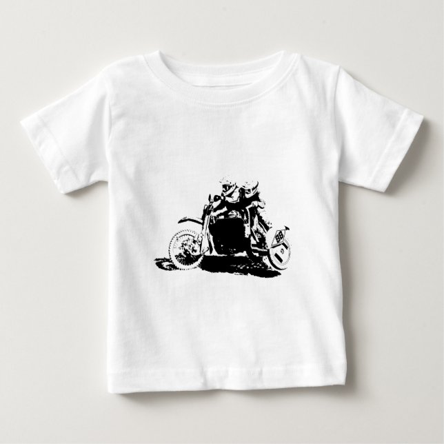 Camiseta Para Bebê Design simples de Sidecarcross (Frente)