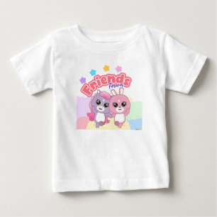 Camiseta Para Bebê Designs de animais SPARK Frienz - Amigos para semp