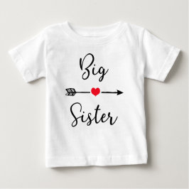 Camiseta Para Bebê Designs Irmãs Grandes