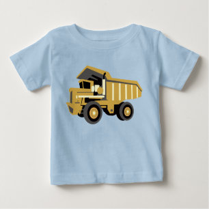 Camiseta Para Bebê Despejar Caminhão