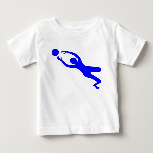 Camiseta Para Bebê Detentor de Objetivos - Azul (Frente)