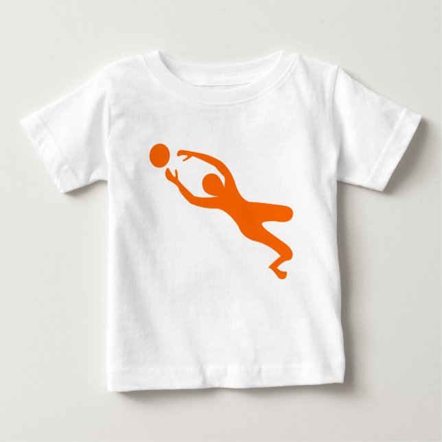 Camiseta Para Bebê Detentor de Objetivos - Laranja (Frente)