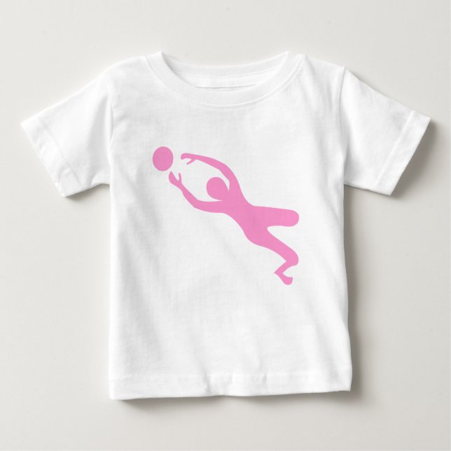 Camiseta Para Bebê Detentor de Objetivos - Rosa (Frente)