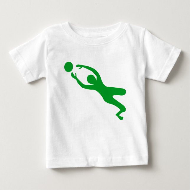 Camiseta Para Bebê Detentor de Objetivos - Verde Grass (Frente)