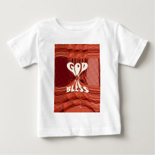 Camiseta Para Bebê Deus abençoe Art