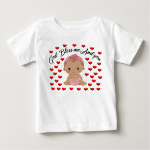 Camiseta Para Bebê Deus abençoe-me e você