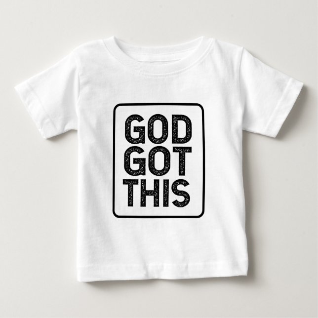 Camiseta Para Bebê Deus conseguiu isso (Frente)