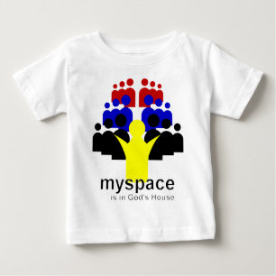 Camiseta Para Bebê Deus MySpace