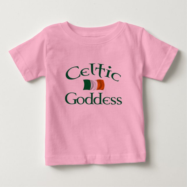 Camiseta Para Bebê Deusa celta (Frente)