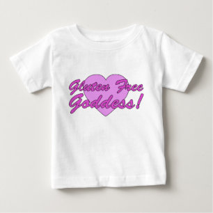 Camiseta Para Bebê Deusa sem glúten! Alergia do glúten celíaca
