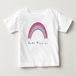 Camiseta Para Bebê "Deuses Promise" Rainbow |