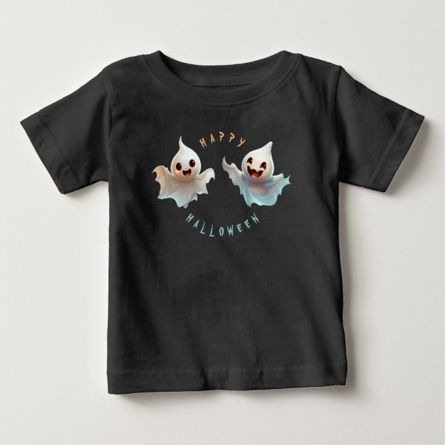 CAMISETA PARA BEBÊ DEUX FUN GHOSES (Frente)
