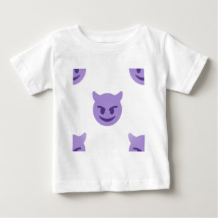 Camiseta Para Bebê devil emoji