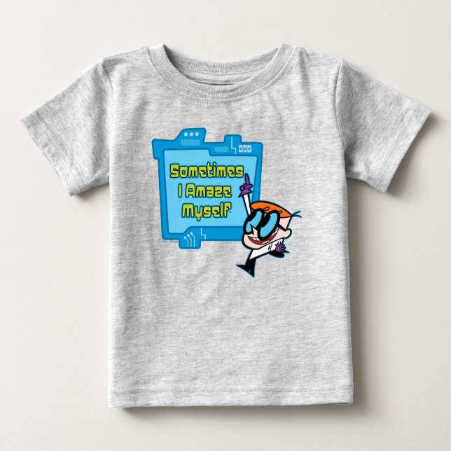 Camiseta Para Bebê Dexter - Às vezes eu me surpreende (Frente)