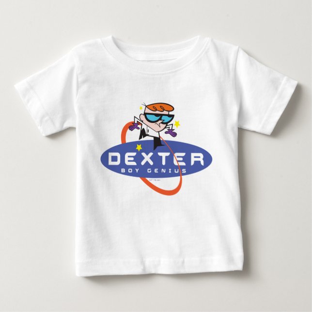 Camiseta Para Bebê Dexter "Boy Genius" (Frente)