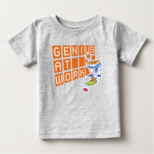 Camiseta Para Bebê Dexter "Gênio No Trabalho"