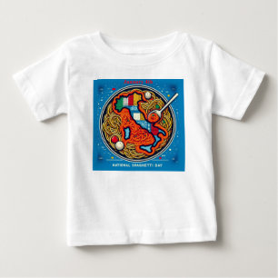 Camiseta Para Bebê Dia 4 de Janeiro - Dia Nacional do Espaguete