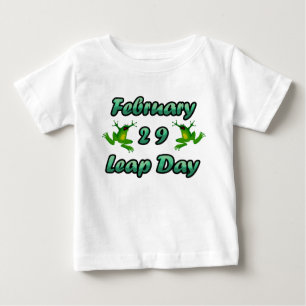 Camiseta Para Bebê Dia bissexto 29 de Fevereiro