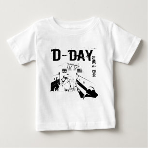 Camiseta Para Bebê DIA-D 6 de junho de 1944