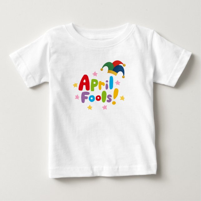 Camiseta Para Bebê Dia da Mentira (Frente)