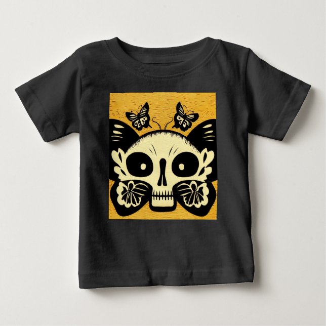 Camiseta Para Bebê Dia das Borboletas Mortas Corte 1 (Frente)