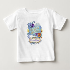 Camiseta Para Bebê Dia das mães - Brilhante como a mamãe