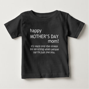 Camiseta Para Bebê dia das mães feliz