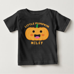 Camiseta Para Bebê Dia de Ação de Graças Personalizado de Abóbora