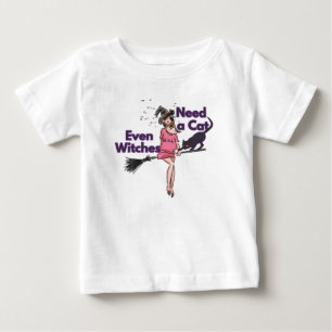 Camiseta Para Bebê Dia de as Bruxas engraçado Bruxa-Camisa