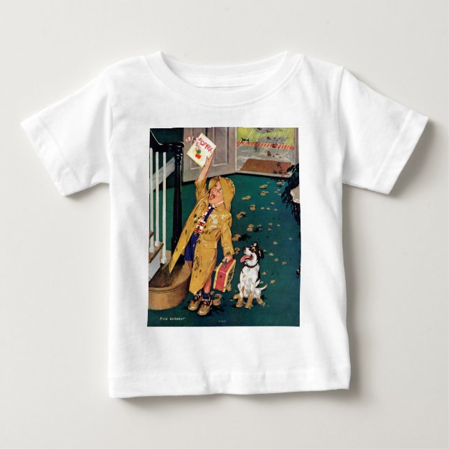 Camiseta Para Bebê Dia de as mães Feliz (Frente)