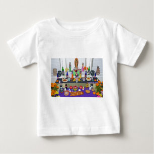 Camiseta Para Bebê Dia de los Muertos