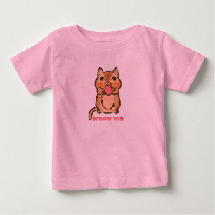 Camiseta Para Bebê dia de morango de esquilo