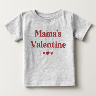 Camiseta Para Bebê Dia de os namorados Namorados da mamãe