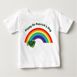 Camiseta Para Bebê Dia de Patrick da Rua da Criança Personalizável.
