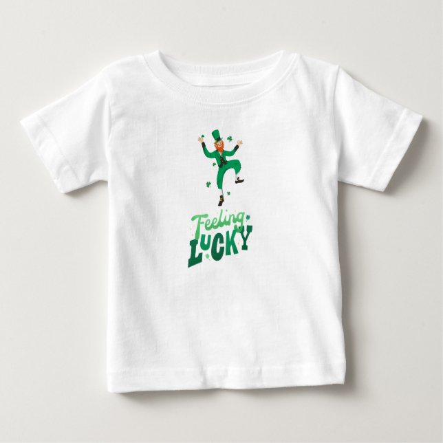Camiseta Para Bebê Dia de São Patrício (Frente)