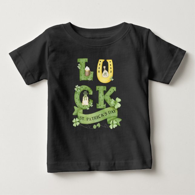 Camiseta Para Bebê Dia de São Patrício (Frente)