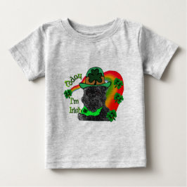 Camiseta Para Bebê Dia de São Patrício Affenpinscher