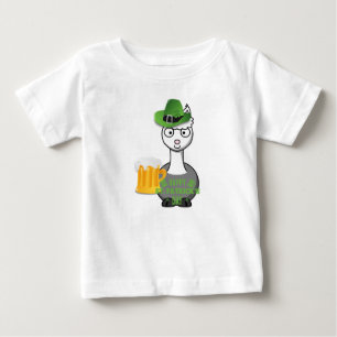 Camiseta Para Bebê Dia de São Patrício feliz alpaca