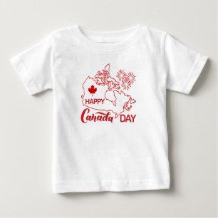 Camiseta Para Bebê Dia do Canadá