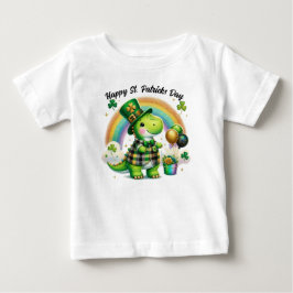 Camiseta Para Bebê Dia do Dinossauro de São Patrício