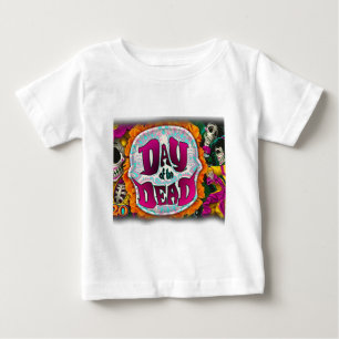 Camiseta Para Bebê Dia dos Mortos